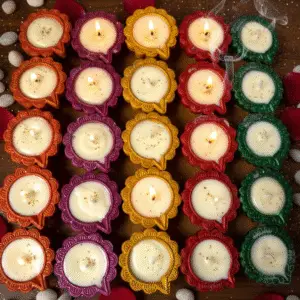 decorative diya candle