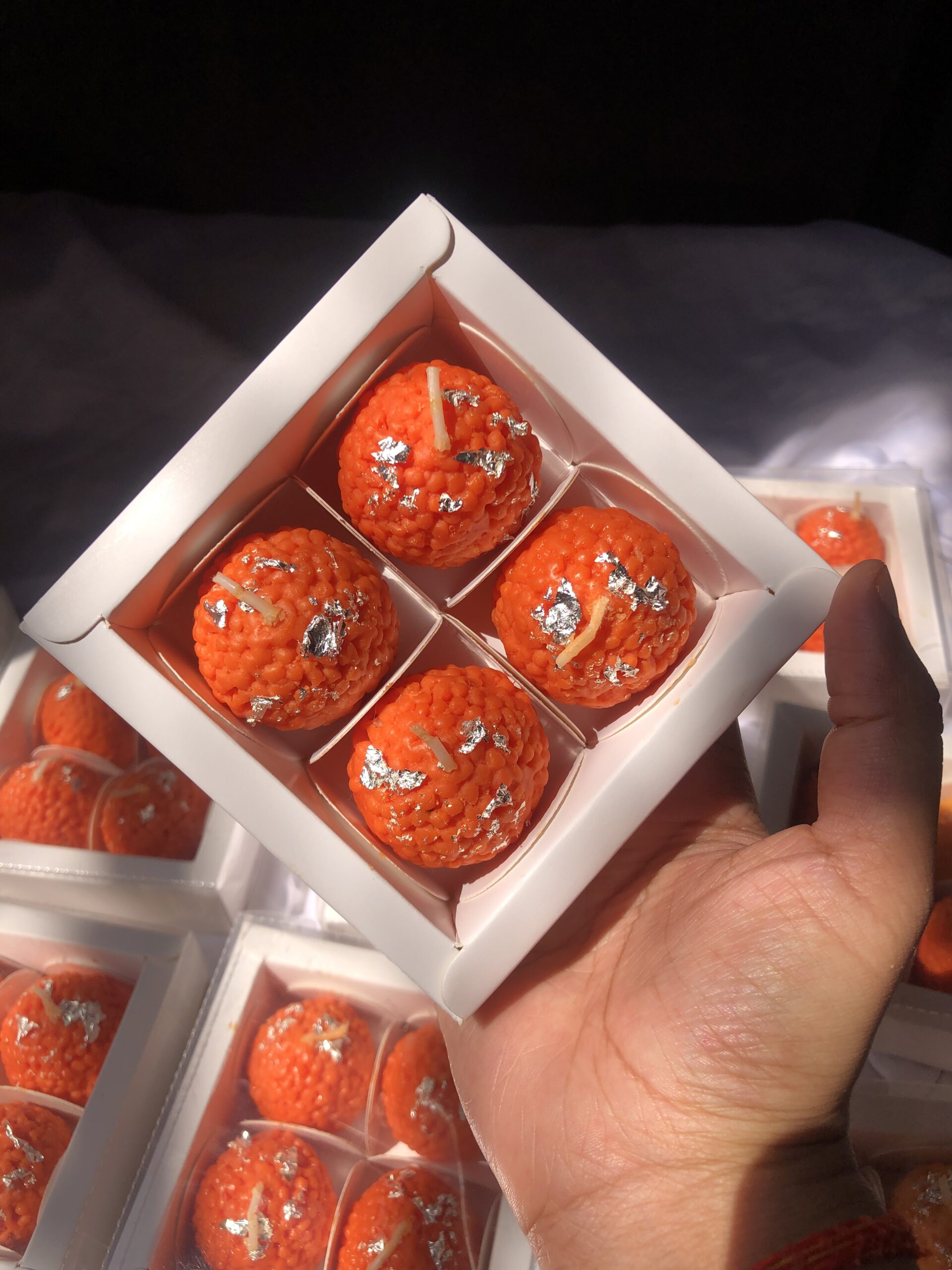 Motichoor Laddu Candle Motichoor Laddu Candle