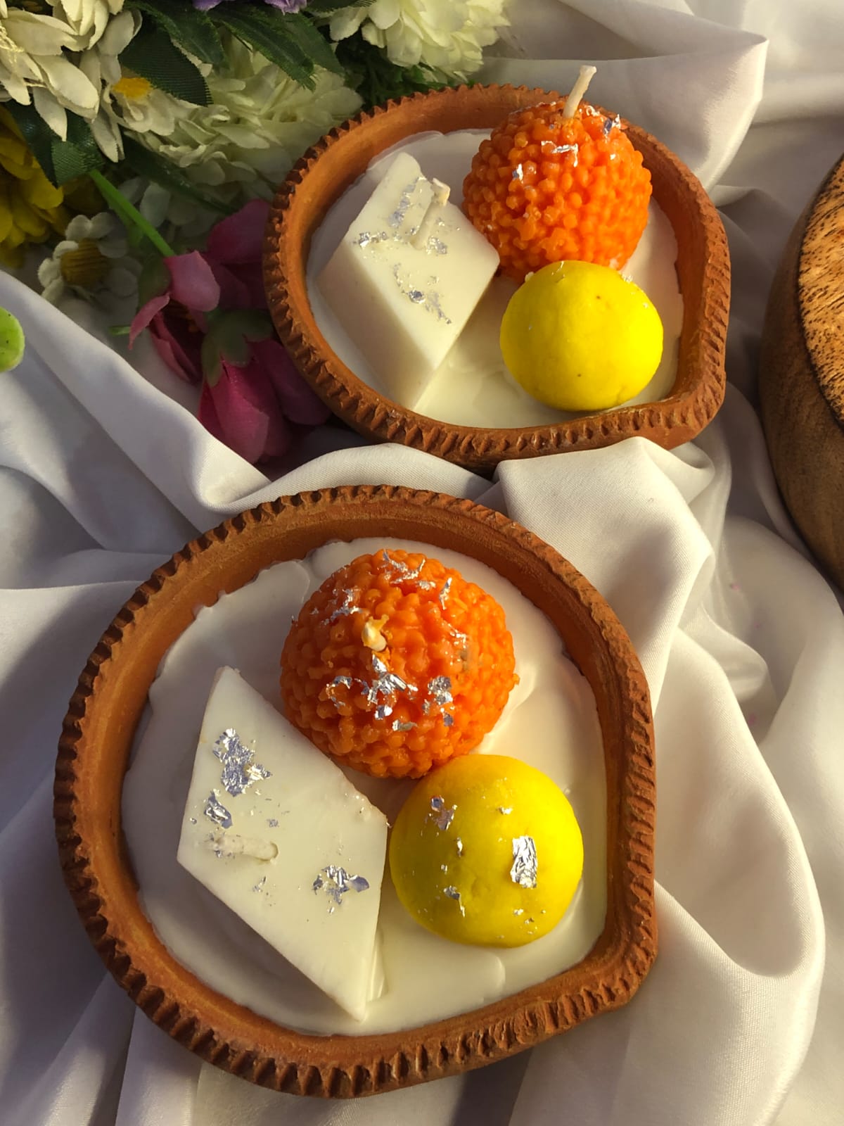 mithai bowl candle mithai candle