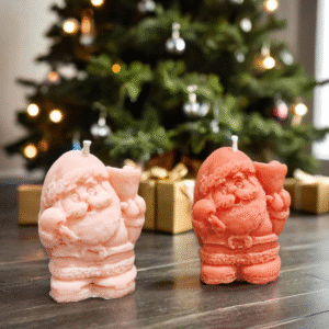Christmas Santa Candle