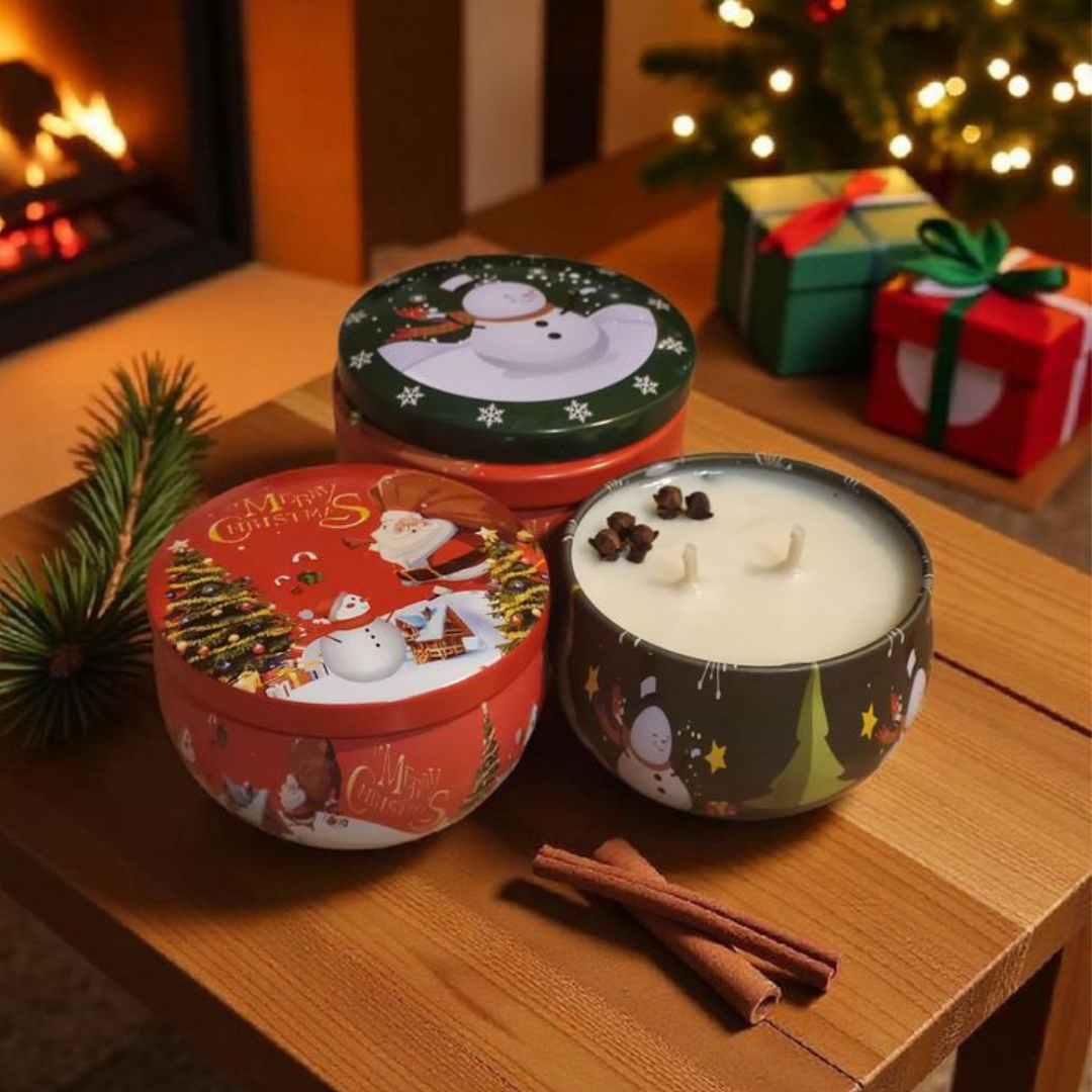 Christmas Tin Jar candle Christmas Tin Jar candle