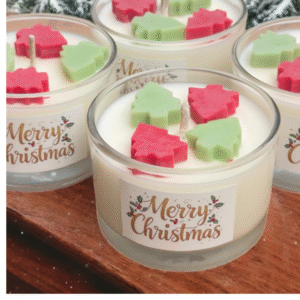 Christmas jar candle