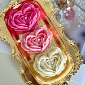 heart shaped candles