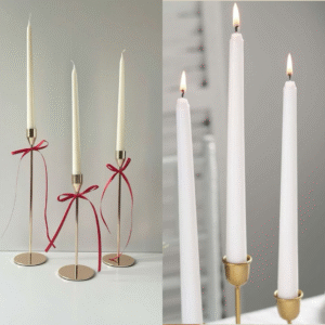 White Taper Candles