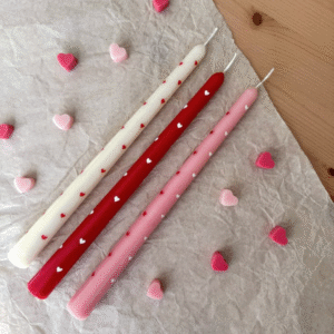 valentine Taper Candles