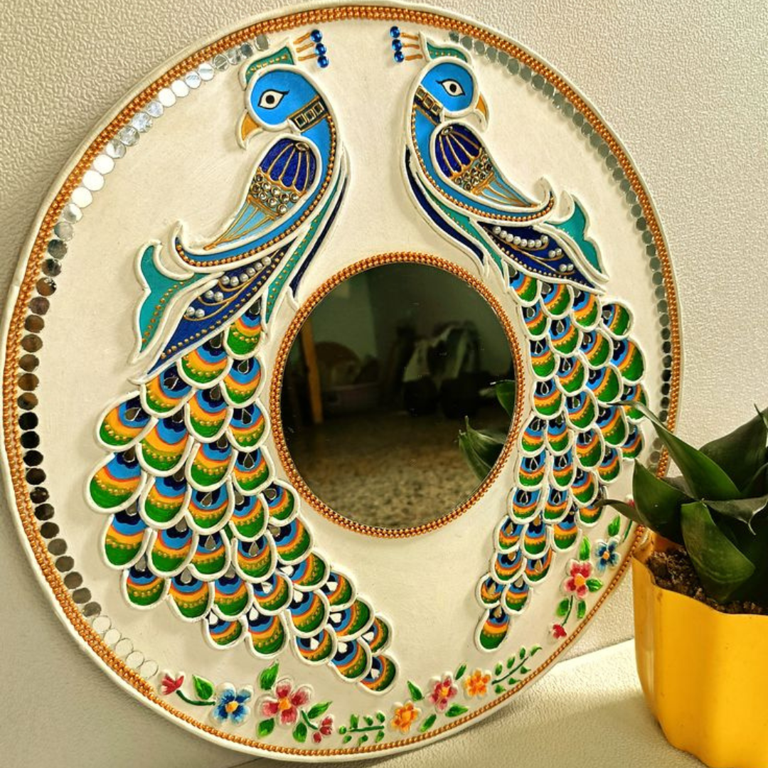 Peacock Lippan art Peacock Lippan